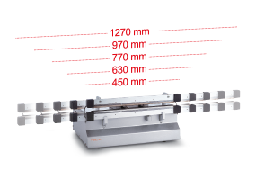 hv 460 to hv 1300 available in five bar widths.
